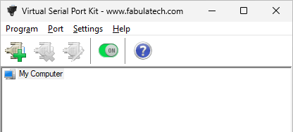 Virtual Serial Port Kit Toolbar